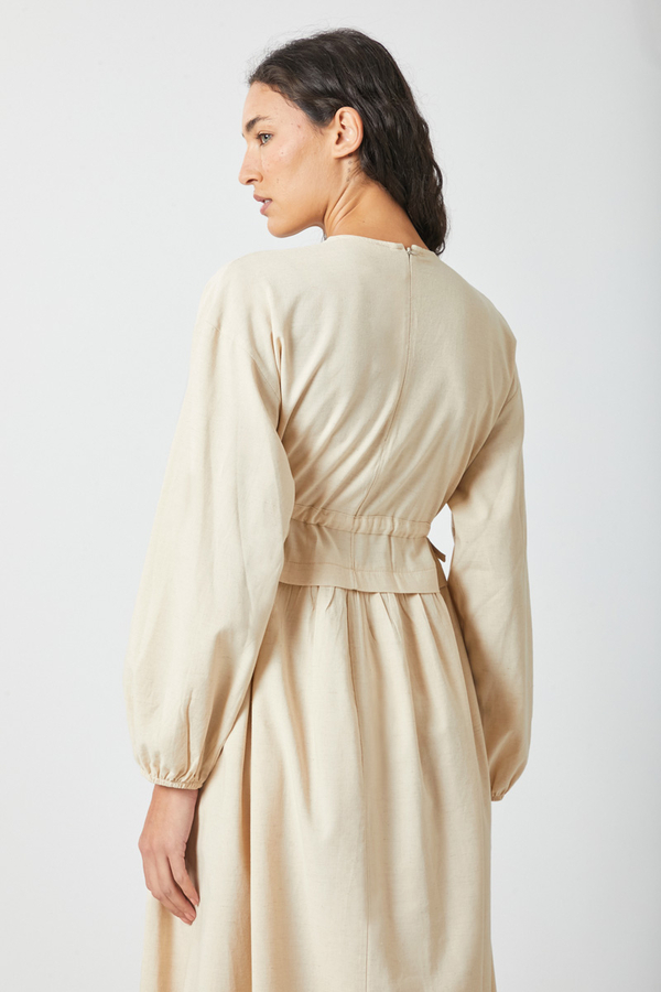 İynem Keten Elbise Taş - 16