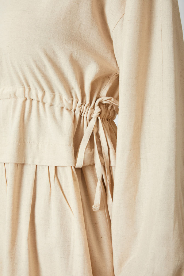 İynem Keten Elbise Taş - 8