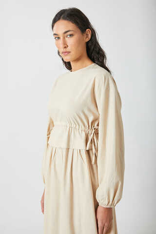 İynem Keten Elbise Taş - 11