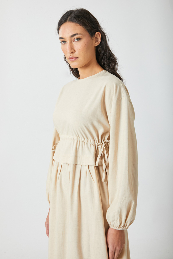 İynem Keten Elbise Taş - 11