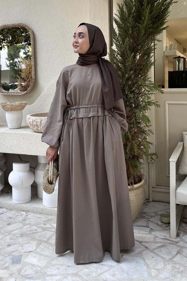 Iynem Linen Dress Vizon - 2