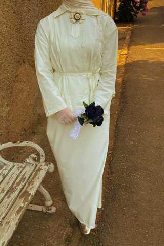 Jacket Collar Skirt Set Butter Yellow - 2