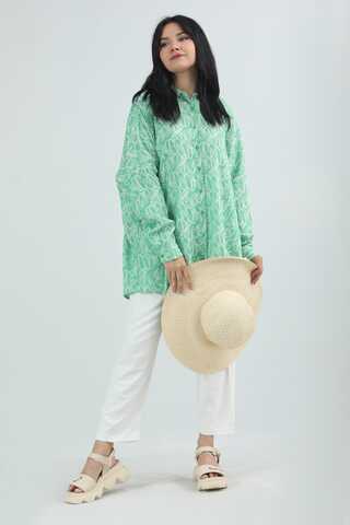 Jacquard Shirt Green - 4