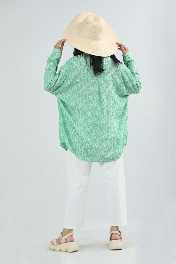 Jacquard Shirt Green - 5