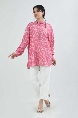 Jacquard Shirt Pink - 2