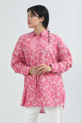 Jacquard Shirt Pink - 3