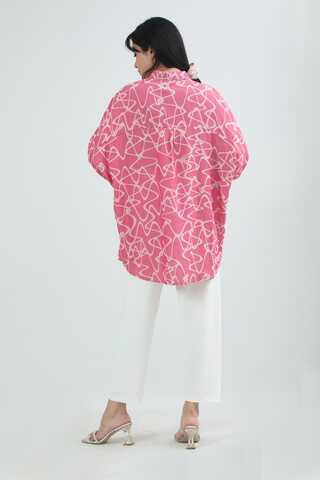 Jacquard Shirt Pink - 5
