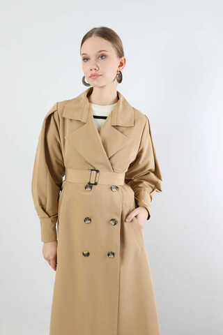 Jamin Trench Coat Beige - 2