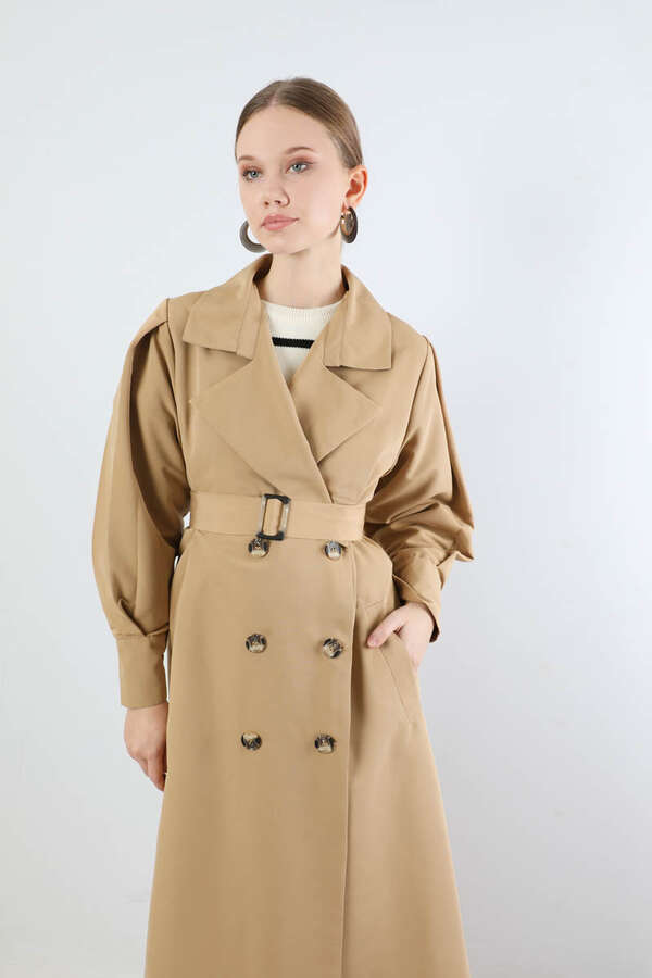 Jamin Trench Coat Beige - 2