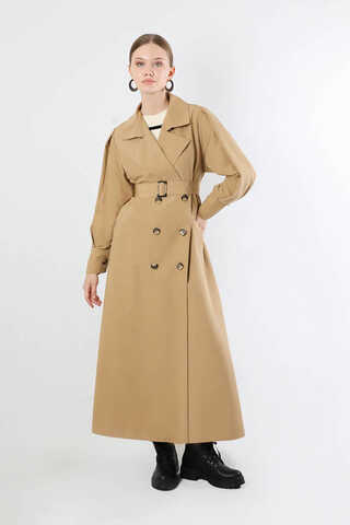 Jamin Trench Coat Beige - 3