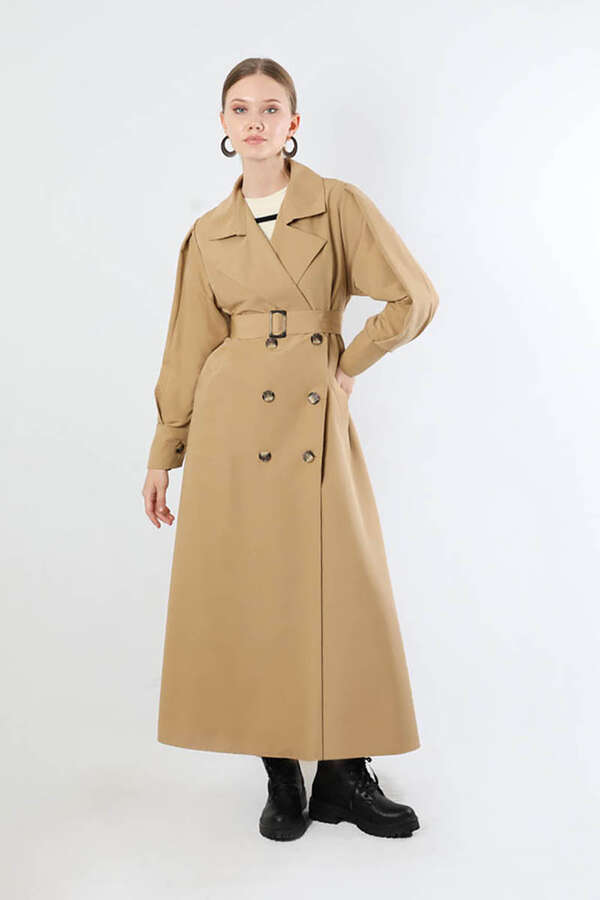 Jamin Trench Coat Beige - 3