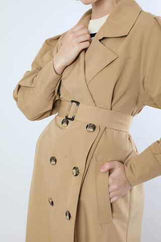 Jamin Trench Coat Beige - 4