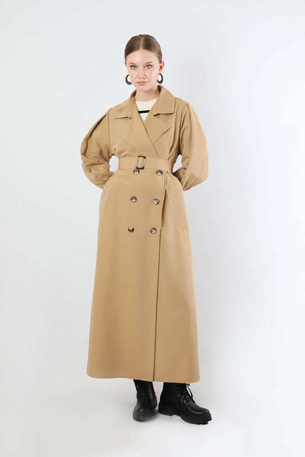 Jamin Trench Coat Beige - 5