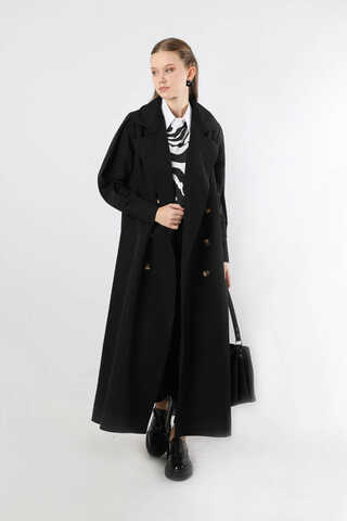 Jamin Trench Coat Black - 1