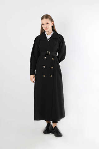 Jamin Trench Coat Black - 3