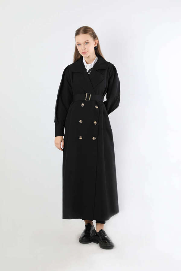 Jamin Trench Coat Black - 3