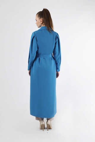 Jamin Trench Coat Blue - 5