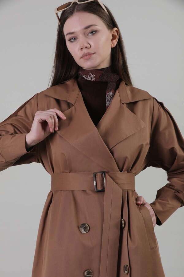 Jamin Trench Coat Brown - 2