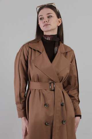 Jamin Trench Coat Brown - 4