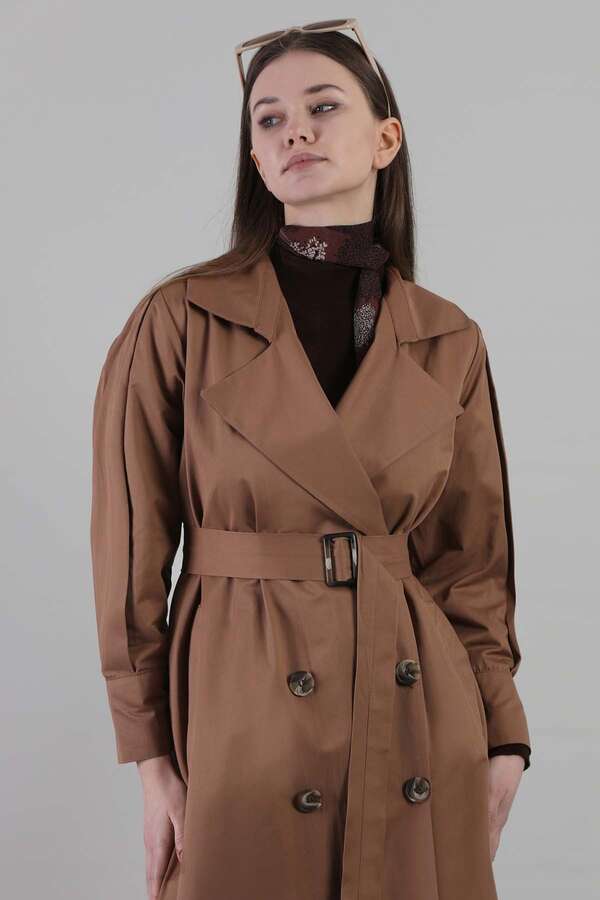 Jamin Trench Coat Brown - 4