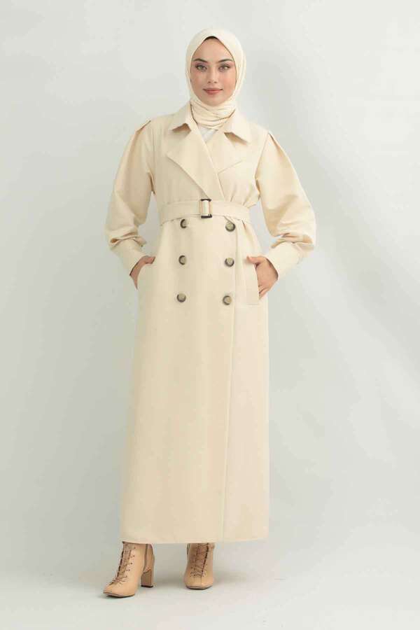 Jamin Trench Coat Cream 