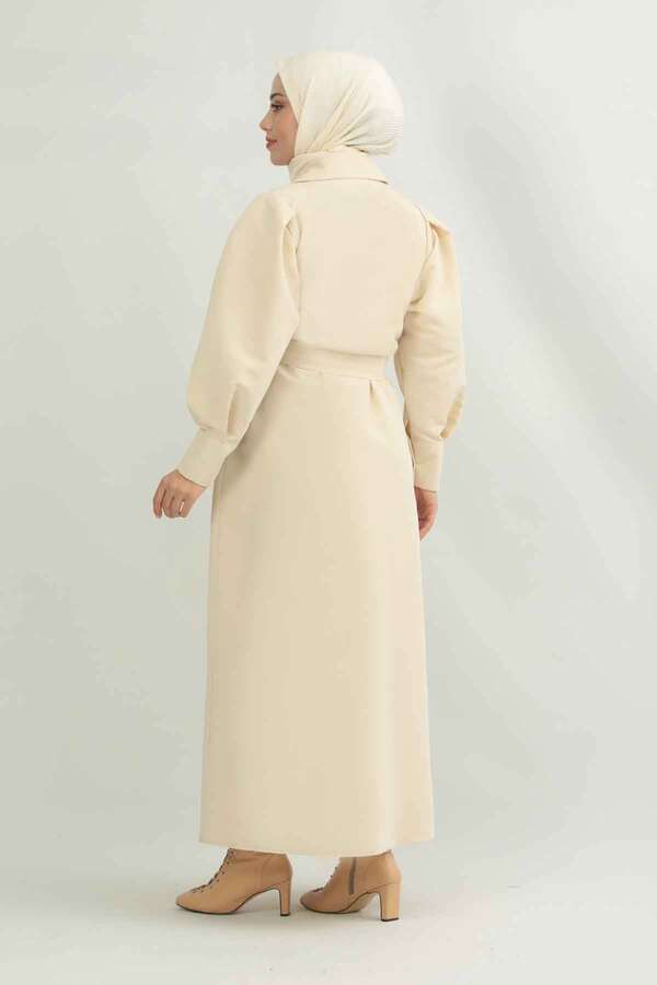 Jamin Trench Coat Cream - 6