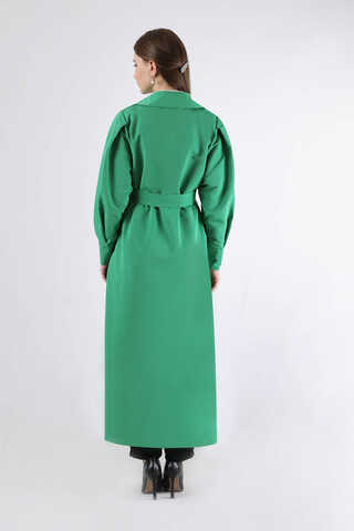 Jamin Trench Coat Green - 5
