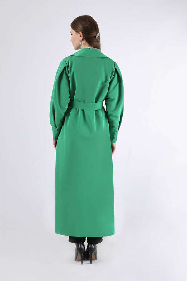 Jamin Trench Coat Green - 5