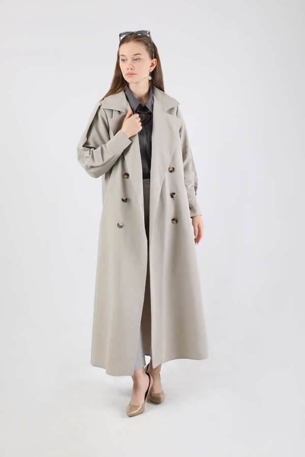 Jamin Trench Coat Grey 