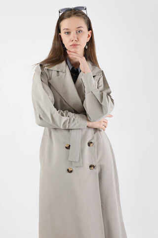 Jamin Trench Coat Grey - 2