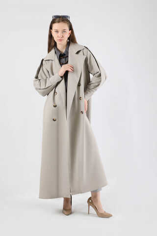 Jamin Trench Coat Grey - 5