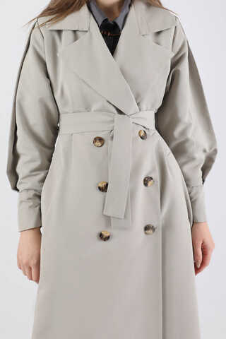 Jamin Trench Coat Grey - 4