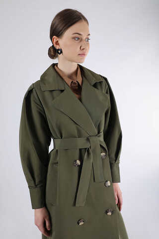 Jamin Trench Coat Khaki - 2