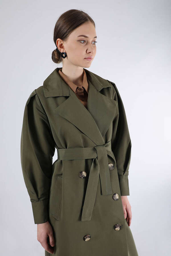 Jamin Trench Coat Khaki - 2