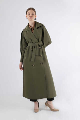 Jamin Trench Coat Khaki - 3