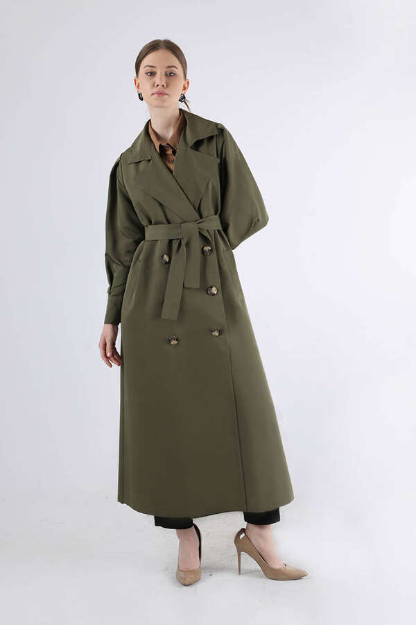 Jamin Trench Coat Khaki - 3