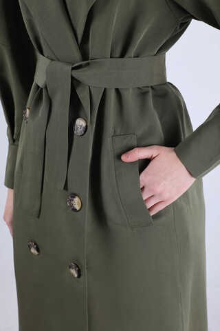 Jamin Trench Coat Khaki - 4