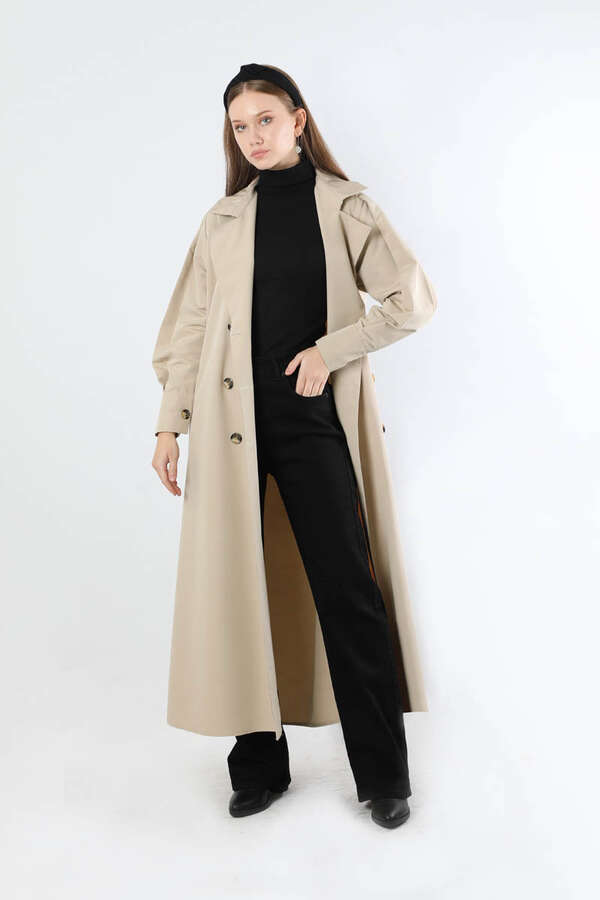 Jamin Trench Coat Stone 