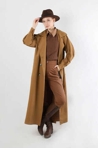 Jamin Trench Coat Tan - 1