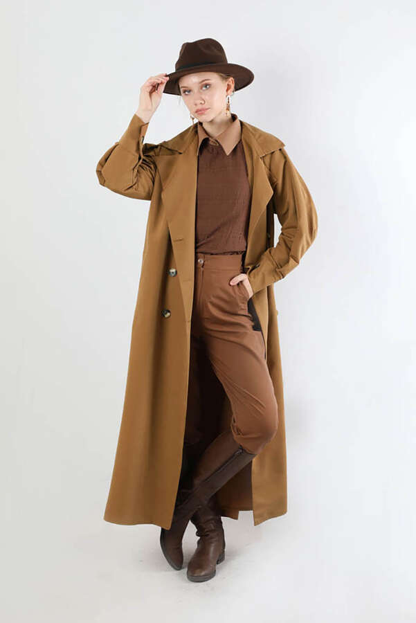 Jamin Trench Coat Tan - 1