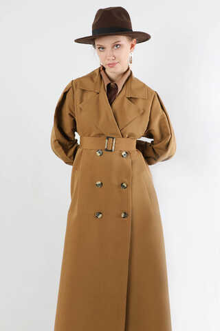 Jamin Trench Coat Tan - 2