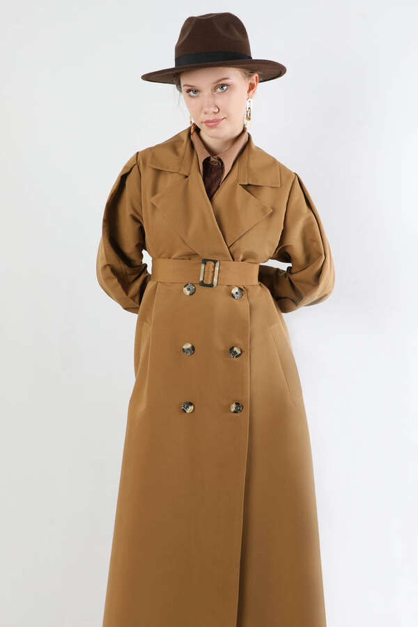 Jamin Trench Coat Tan - 2