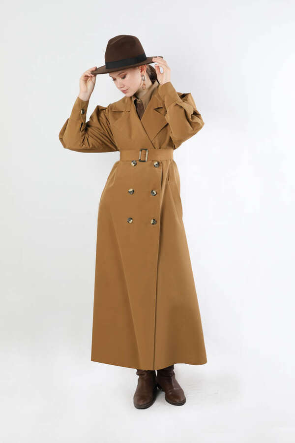 Jamin Trench Coat Tan - 3