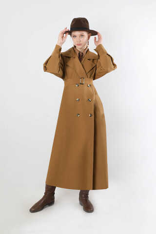Jamin Trench Coat Tan - 5