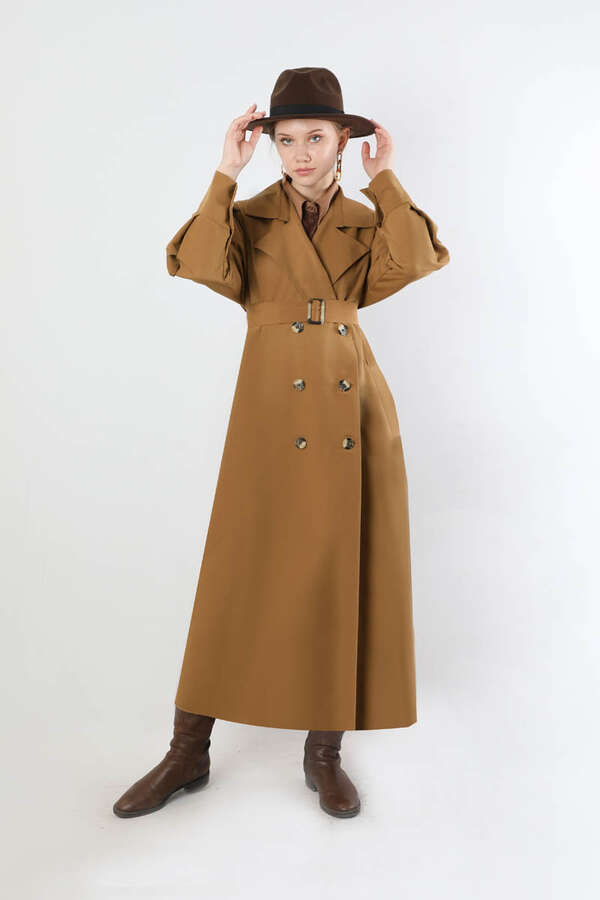 Jamin Trench Coat Tan - 5