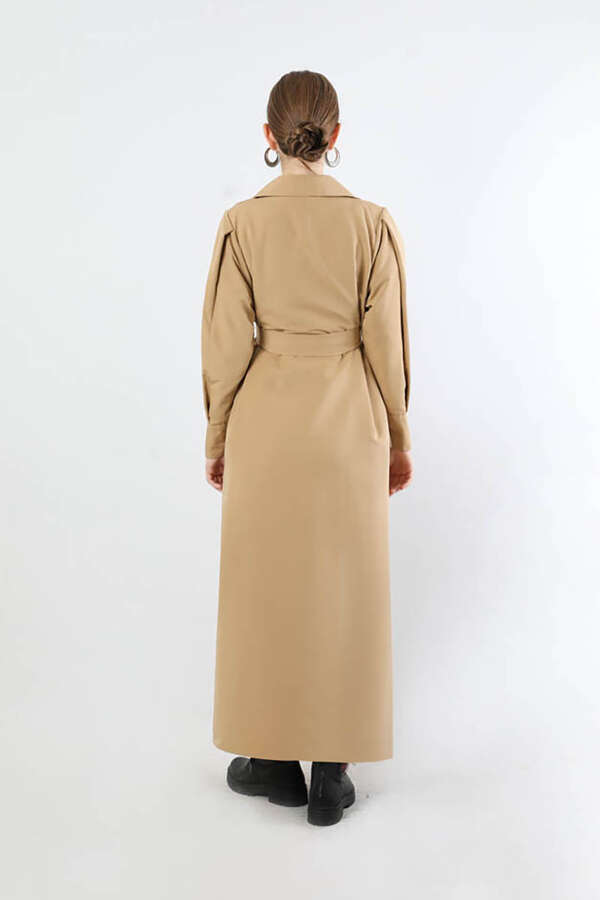 Jasmin Trençkot Bej - 6