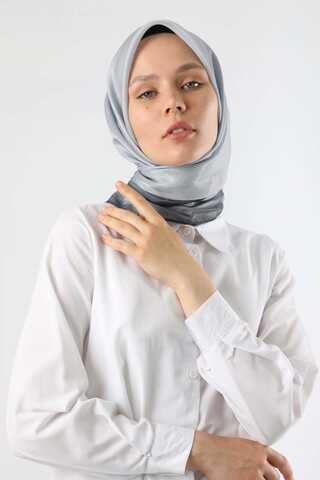 Janjan Şifon Eşarp Gri - 3