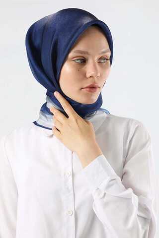 Janjan Şifon Eşarp Lacivert - 2