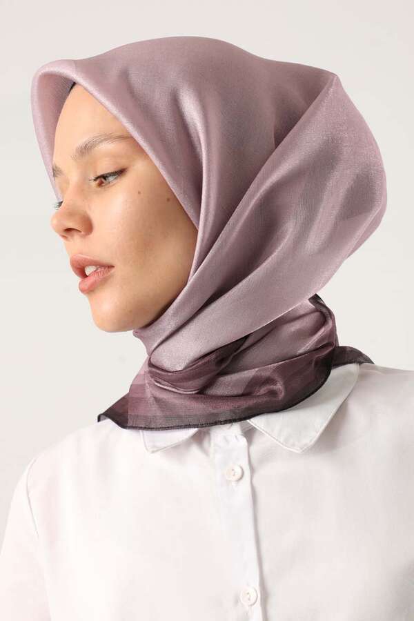 Janjan Şifon Eşarp Lila - 2
