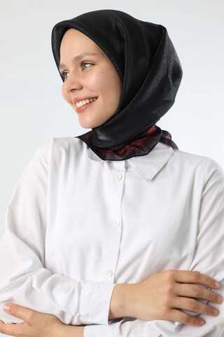 Janjan Şifon Eşarp Siyah - 1